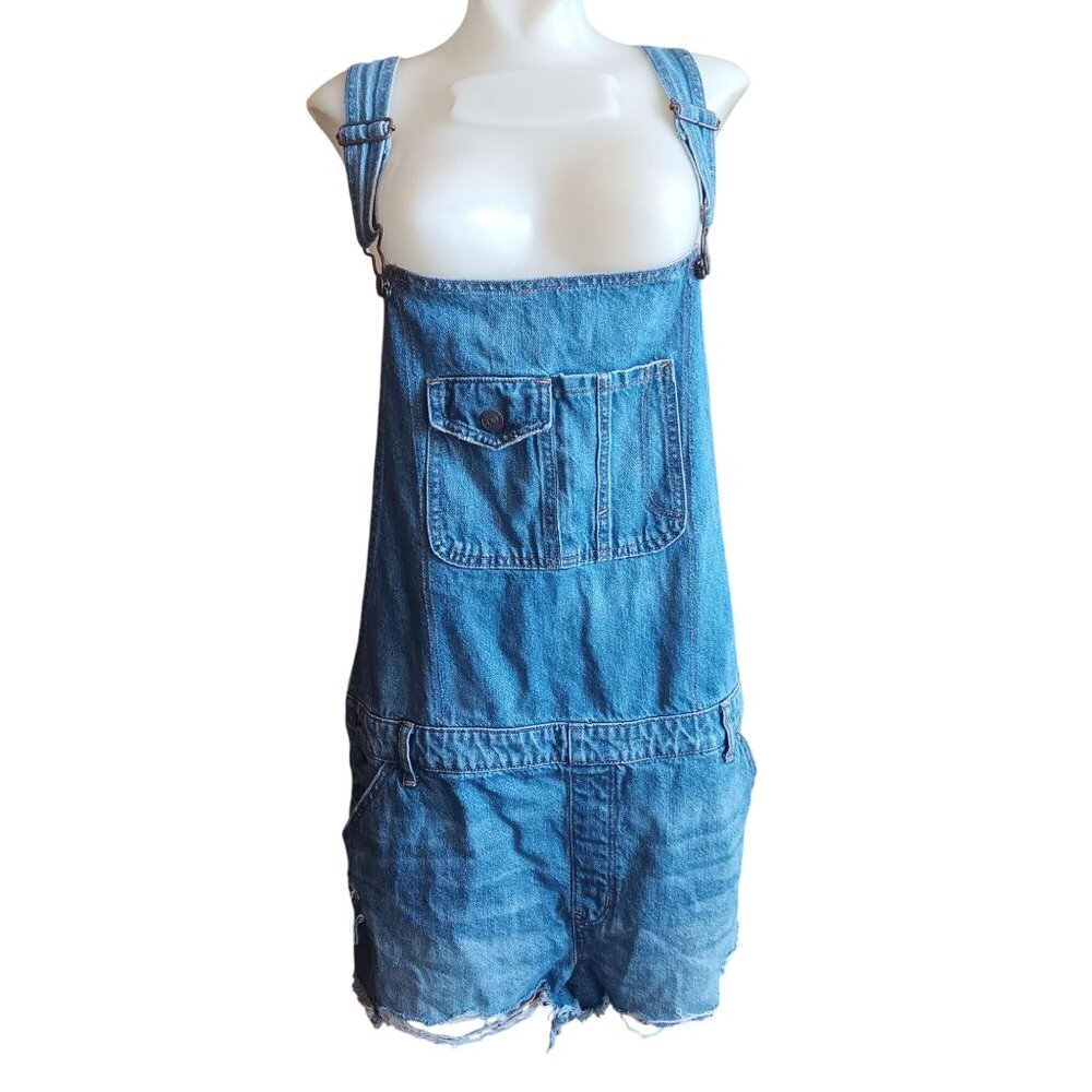 American Eagle Outfitters Blue Denim Romper